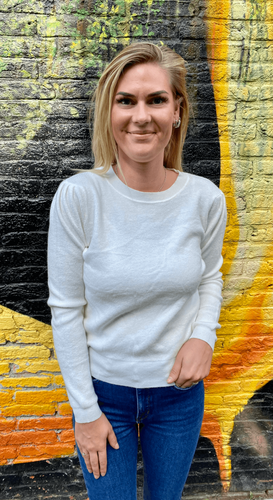 Basic trui Gioia Wit